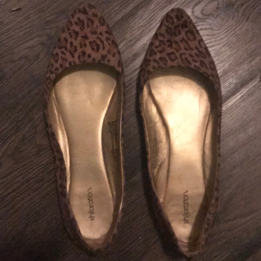 Cheetah print flats